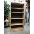 Sugar Maple 5 Shelf Book Case w Adjustable Shelves, 36 x 12 x 72